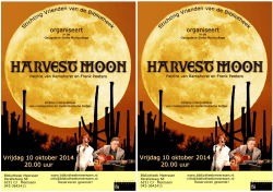 de flyer van Harvest Moon