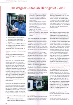 Jan Wagner - Stad ah Haringvliet - 2013