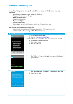 Installatie AH Slim Only App