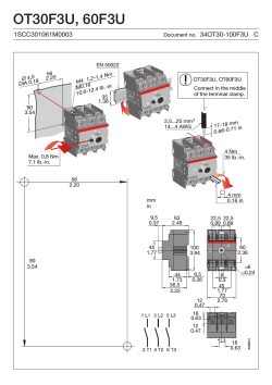 Switch-disconnectors OT30...100F3U (English - pdf - Instruction)