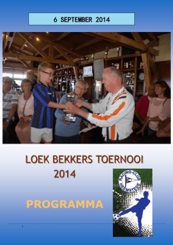 Loek Bekkerstoernooi2014