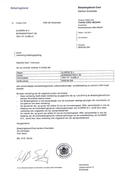 Verklaring betalingsgedrag