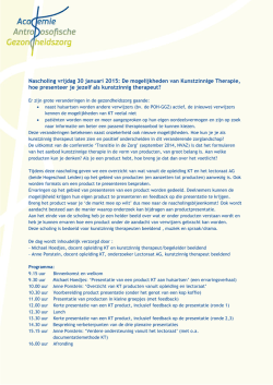 Informatie - Academie Antroposofische Gezondheidszorg