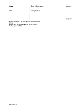 1b Catalogusbladen - IJzer