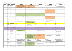 Jaaragenda voor de website -- cursus 2014-2015 --