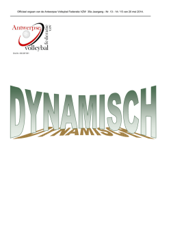 Dynamisch 15 - Antwerpse Volleybal Federatie