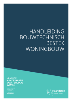 handleiding bouwtechnisch bestek woningbouw