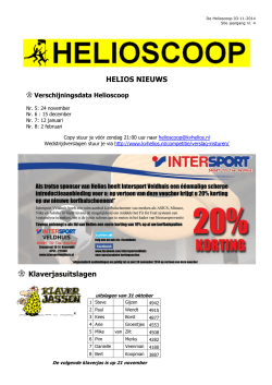 Nummer 4 - Korfbalvereniging Helios