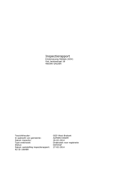 Inspectierapport - Kinderdagverblijf Pebbels