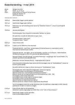 Dodenherdenking &ndash; 4 mei 2014 - Ambassade van het Koninkrijk der