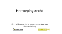 Het herroepingsrecht in de praktijk (pdf)- L&eacute;on
