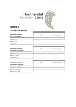 Deur - Houthandel Janssen