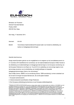 reactie - Eumedion
