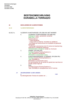 bestekomschrijving durabella terrazzo