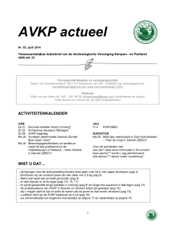 nr 55, juni 2014 - Archeologische Werkgemeenschap voor Nederland