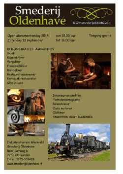 download hier de flyer - Smederij Oldenhave BV