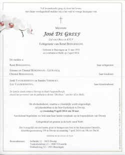 Jos&eacute; DE GREEF