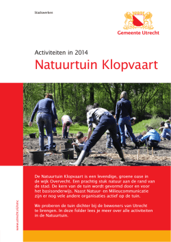 Jaarprogramma 2014