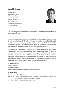 download CV - Yves Herinckx