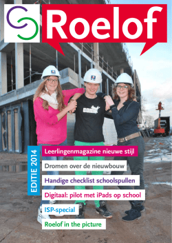 ED ITIE 2014 - Roelof van Echten College