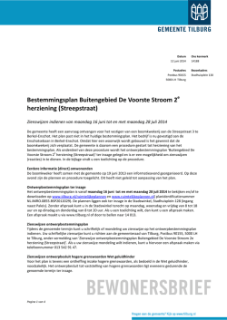 Bestemm n s an Bu ten e ed De oorste troom erz en n tree straat