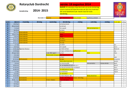 Jaarplanning