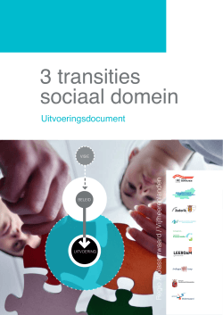Uitvoeringsdocument sociaal domein