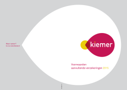 Polisvoorwaarden AV en Tandarts 2015 Kiemer
