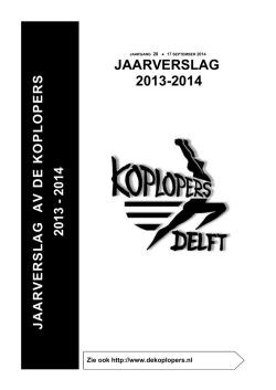 Jaarverslag AV De Koplopers