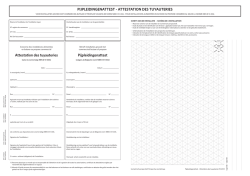 PIJPLEIDINGENATTEST - ATTESTATION DES TUYAUTERIES
