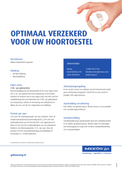 Informatie gehoorapparaten en hoortoestellen