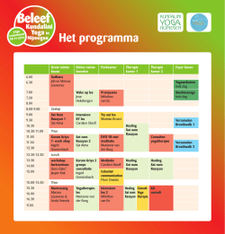 Het programma - Kundalini Yoga Sat Daya