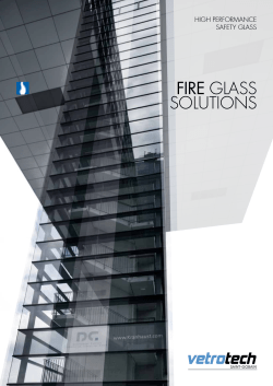 Productbrochure brandwerend glas - Vetrotech Saint