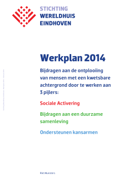 Werkplan 2014 - Stichting Wereldhuis Eindhoven