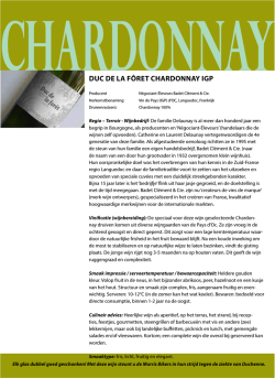 DUC DE LA F&ocirc;RET CHARDONNAY IGP