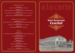 Download hier het a la carte menu in PDF