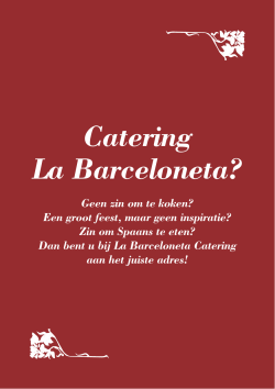 Catering La Barceloneta?