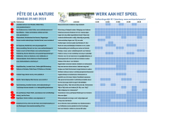 F&Ecirc;TE DE LA NATURE WERK AAN HET SPOEL