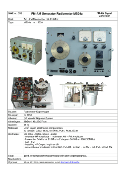 338. FM-AM Generator Radiometer MS24a