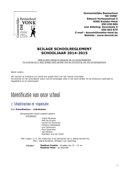 BIJLAGE SCHOOLBROCHURE - Gemeente Knokke