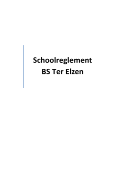 Schoolreglement BaO 2014