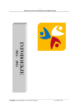 Infoboekje - BS Mijlpaal