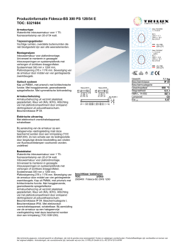 Productinformatie Fidesca-BS 300 PS 128/54 E TOC: 5321604