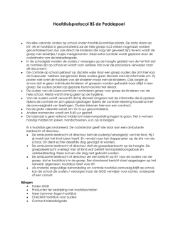 Hoofdluisprotocol BS de Peddepoel