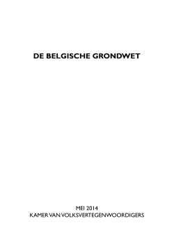 De Belgische Grondwet - Mei 2014