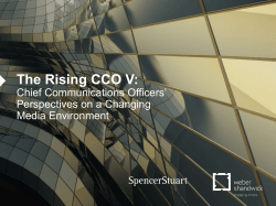 The Rising CCO V: