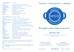 menukaart 2014 - Mitsos Traiterie