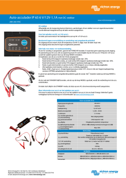 Auto-acculader IP 65 6 V/12V-1,1A met DC-stekker