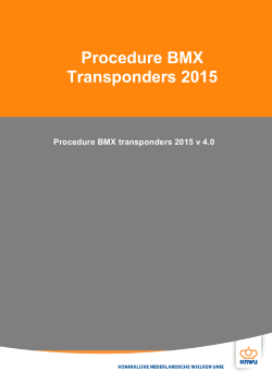 Procedure BMX transponders 2015 v 4.0