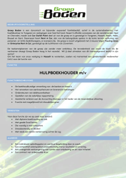 HULPBOEKHOUDER m/v